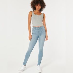 Hollister High Rise Light Washed Jean Leggings